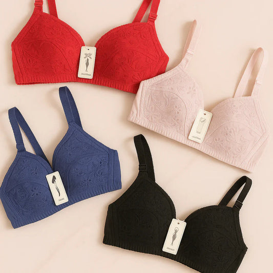 SUMMER SPECIAL COTTON BRA (PACK OF 3)