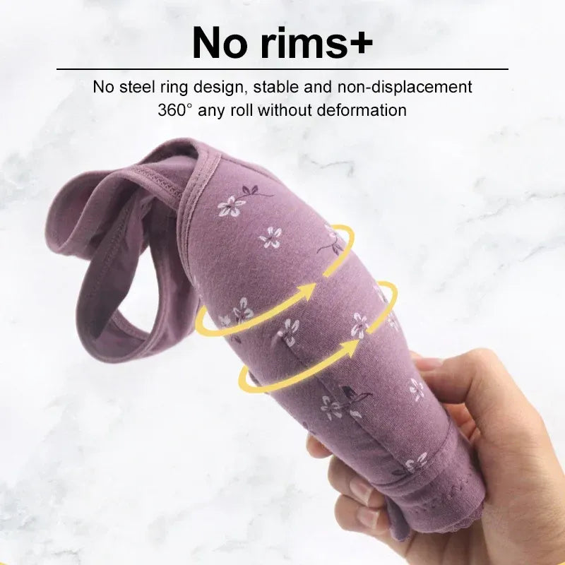 (Pack of 3) New Anti Sagging Front Open Cooling Cotton Bra