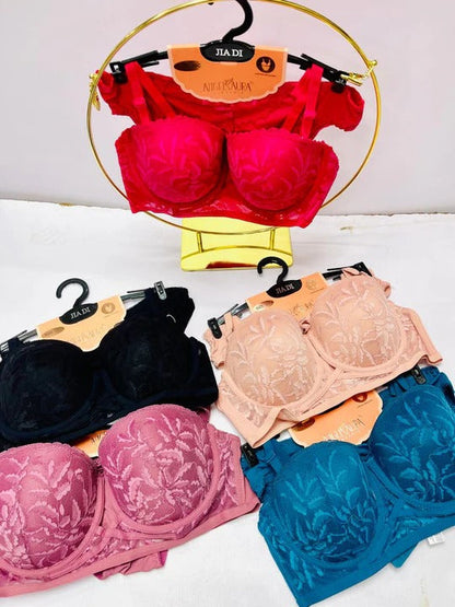 Basic Net Wired Pushup Bra